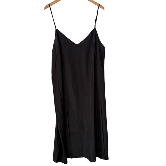 Dresses & Skirts - Madewell Black Layton Midi Strap Dress Sz 16